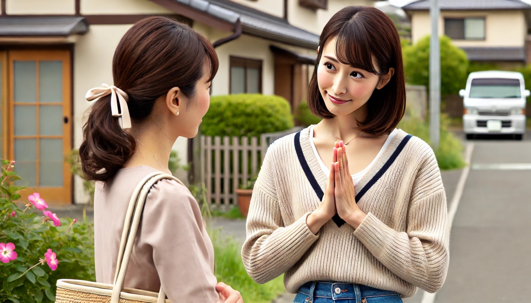 ママ友の誘いを断る女性